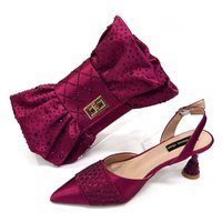 Ensemble Luxe Vert de Chaussures et Sacs à Talons Hauts pour Femme, Nouvelle Collection, pour Soirée Africaine