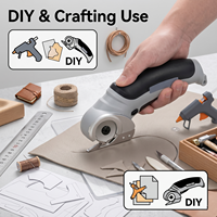 Cutter rotatif sans fil professionnel 4,2 V avec batterie lithium-ion pour la découpe de tissus et de cuir, fournitures de bricolage - Capacité de 6 mm