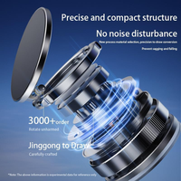 Support de voiture magnétique portable pliable à ventouse réglable à 360 degrés pour tous les téléphones Utilisation flexible sur le bureau