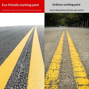Road Parking Space Line Painting Liquid Coating Acrylic Wear-Resistant Yellow White Line <strong>Paint</strong> for Cement Ground - Product Image 2