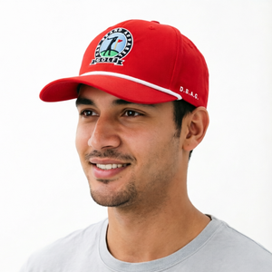 Casquette de golf rouge avec logo imprimé, broderie personnalisée, visière incurvée, casquette de baseball souple à 5 panneaux, casquette de soleil à fermeture snapback, casquettes trucker d'extérieur - Product Image 6