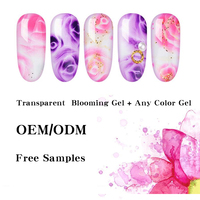 Livraison gratuite Nail Art Design effet floraison peinture à ongles Rose fleur UV fleur Gel échantillon gratuit