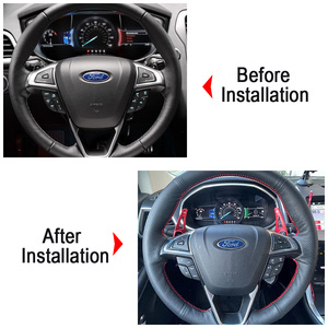 Paleta de extensión de cambio para volante de coche, pegatina DSG para Ford Fusion <span class=keywords><strong>Mondeo</strong></span> <span class=keywords><strong>Vignale</strong></span> Titanium Wagon st-line SE - Product Image 4