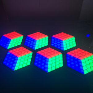 Fabricante LEDJ Ru Bix RGB <span class=keywords><strong>3D</strong></span> Panel portátil Light up Hexagonal Plate Interactive Led Dance Floor - Product Image 1