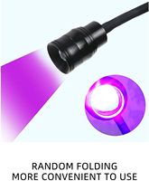 Fuß pedal Gel UV LED Flash Cure Nägel und Wimpern verlängerung Lampe Black Desk Clamp