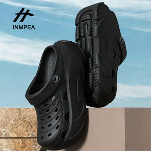 Zapatos Crocs Inmpea Negros de Verano, Zuecos Impermeables para Exteriores, Unisex para Hombre y Mujer - Product Image 1