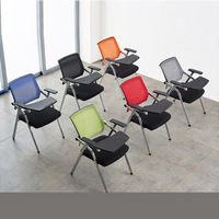 Chaise de formation avec tablette d'écriture, chaises de formation avec table, chaises pour salle de formation