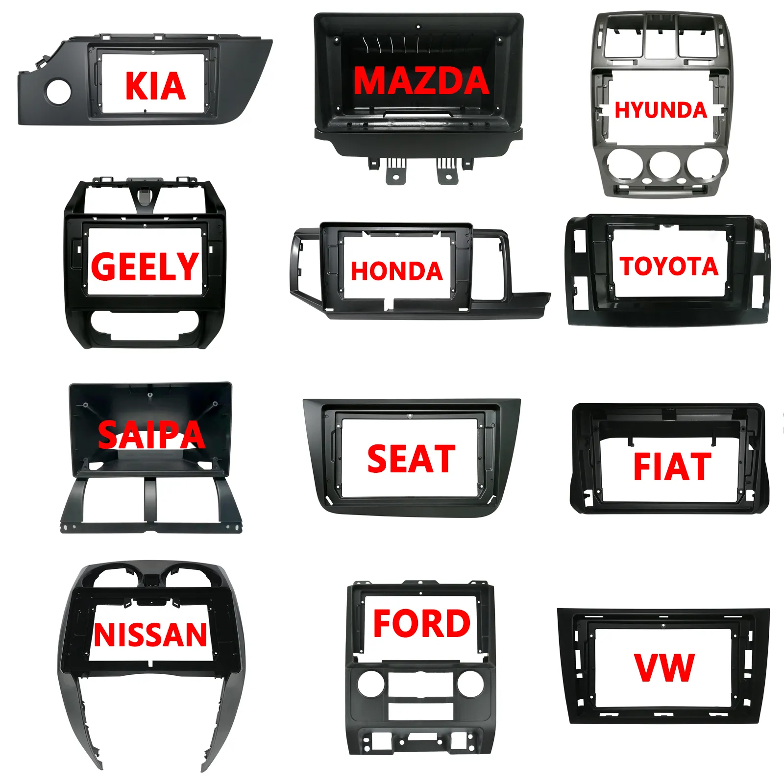 Marco Interior de coche para BENZ, TOYOTA, KIA, FORD, HYUNDAI, NISSAN, MAZDA, VW, JEEP, MITSUBISHI, BMW