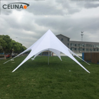 Tente de plage Celina 39'4'' (12m) série TP, tente d'événement en forme d'étoile, imperméable, tentes et chaises de mariage pour 150 personnes