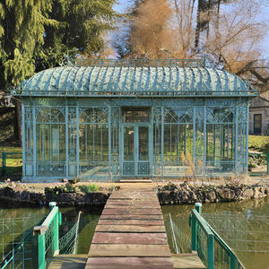 TREVI Castillo de estilo europeo Jardín al aire libre Boda Decorativo Gran invernadero Gazebo de hierro forjado Casa verde - Product Image 2