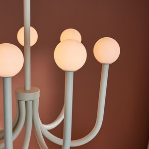 Lustre en forme de champignon à 6, 8 ou 10 têtes LED, forme ronde, lampe de plafond pour la maison, design moderne minimaliste - Product Image 4