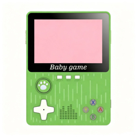 Console de jeu portable classique S X616 pour enfants, mini-console de jeu colorée, jeux de puzzle pour bébés, écran 3,5 pouces, 300 jeux sous licence intégrés