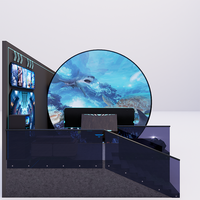 Dôme de cinéma volant d'intérieur, simulateur de vol immersif en réalité virtuelle 9D avec certificat CE