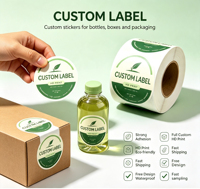 Autocollants personnalisés en vinyle BOPP écologiques avec logo, holographiques, durables, imperméables, résistants à l'huile, à la chaleur et aux UV
