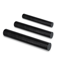 Tige filetée en acier au carbone oxydé noir pour structure en acier