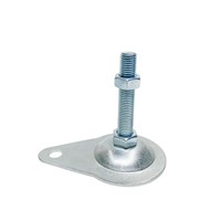 Pied réglable M16, pied plat galvanisé M12, pied de support M14, pied fixe en forme de goutte d'eau, pieds de nivellement à vis