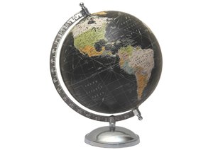 Nuevo Globo Terráqueo Metálico Personalizado para Decoración de Oficina o Escuela, Globo Terráqueo de Escritorio con Base de Madera a Precio Económico - Product Image 2