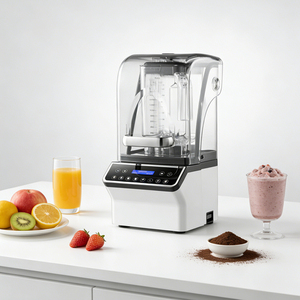 2L 1800W Pure Copper Heavy Duty Battery Food Processor Mixer Juicer Ice Crusher Blender Smoothie Machine Household Quiet and Pow - Product Image 2
