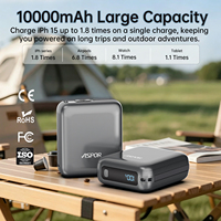 Batterie externe portable mini PD 35W à charge super rapide 10000mAh avec écran LCD numérique