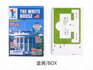 Puzzle éducatif pour enfants, jouets en papier faits à la main, architecture mondiale célèbre, ornements en papier 3D, puzzles cadeaux - Product Image 2