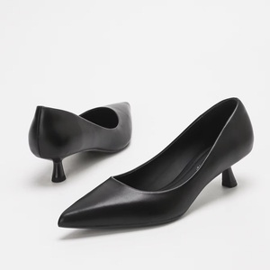 1702-6 tacchi alti professionali da donna in 2025, nuova etichetta per abiti formali con tacco sottile a punta e scarpe da lavoro per assistenti di volo - Product Image 1