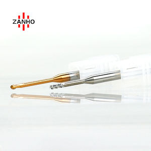 ZANHO Özelleştirilmiş ODM OEM 0.5mm Mavi Kaplamalı Tungsten Karbür <span class=keywords><strong>2</strong></span> Kanallı HRC55 Yüksek Hızlı CNC Freze Kesicisi Altin Koni Freze Ucu - Product Image 5