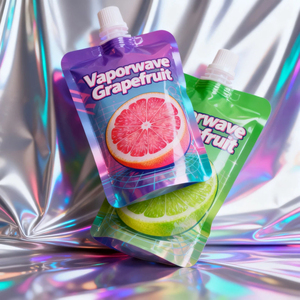 ถุงพลาสติก PE ทรงพิเศษ ป้องกันความชื้น สำหรับเครื่องดื่ม น้ำผลไม้ วิสกี้ แบบตั้งได้ มีจุก  บรรจุภัณฑ์พิมพ์กราเวียร์ - Product Image 2