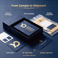 Cartes de visite personnalisées en papier fantaisie avec logo personnalisé, options de couleur et marquage à chaud pour la promotion de la marque