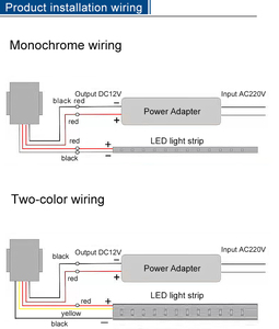 Dẫn gương chuyển đổi DC12V 24V 36W thông minh thay đổi độ sáng cảm biến cảm ứng chuyển đổi một màu 3 màu phòng tắm cảm ứng duy nhất kiểm soát chuyển đổi - Product Image 6