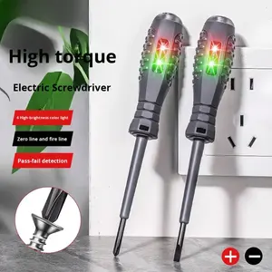 Destornillador plano/cruzado Powerlift multifuncional, destornillador probador de bolígrafo eléctrico con indicador, herramientas de electricista - Product Image 5