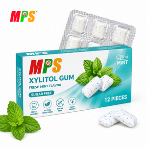 MPS 20+ saveurs au choix, emballage <span class=keywords><strong>en</strong></span> blister, forme de pastille, gomme à mâcher naturelle sans sucre à base d'xylitol - Product Image 3