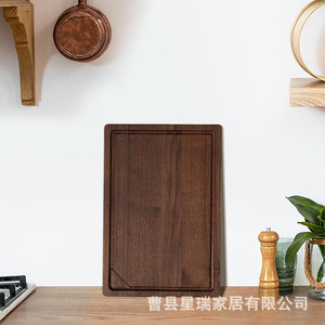 Planche à steak en bois rectangulaire, couleur unie, pour les fêtes et la maison - Product Image 4