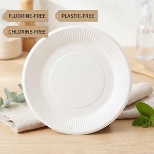 10 Zoll Papierteller Wasserdicht Ölfest Fluorfrei Chlorfrei Plastikfrei für Camping - Product Image 5