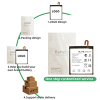 Batería de Litio Personalizada para LG BL-01 BL-T51 BL-T45 BL-T49 BL-T52 BL-T46 BLM03 K22 K22+ KP50 V60 V50 V30, Batería Original para Teléfono