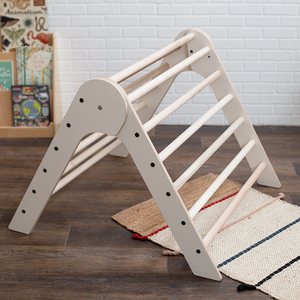 Montessori playroom furniture wooden climbing triangle ladder for kids