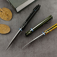 Couteau de poche pliable léger BM 535 avec lame D2, manche en aluminium, couteau de camping, de randonnée et de chasse, cadeau pour homme