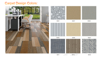 Azulejo de vinilo de lujo para suelo LVT con pegamento trasero seco de diseño moderno de 3mm certificado CE para apartamento escolar sala de estar comedor