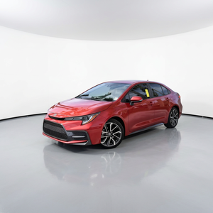 Toyota Corolla SE berline rouge 2024 d'occasion, faible kilométrage, LED - Product Image 1