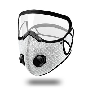 <span class=keywords><strong>Masque</strong></span> facial complet <span class=keywords><strong>anti</strong></span>-<span class=keywords><strong>pollution</strong></span> lavable et tendance avec filtre respiratoire et protection oculaire pour le cyclisme - Product Image 6