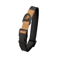 Conjunto de Correa y Collar para Perro de Aleación Sólida de Lujo Personalizado, Diseño Fresco con Cinta de Tela Impermeable y Liberación Rápida