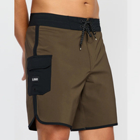 Shorts de surf personnalisés à étiquette privée, extensibles dans 4 directions, pour les surfeurs actifs