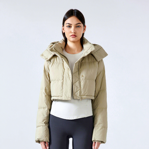 Chaqueta Acolchada de Mujer de Primera Calidad, Desmontable, con Capucha, Cortavientos, Impermeable, de Algodón, Reversible, con Bolsillos con Cremallera y Cierre de Doble Capa - Product Image 4