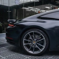 Film de protection en vinyle TPU PPF noir mat en vente chaude, 1,52*18M, PVC satiné noir, films de voiture en PVC avec fonction de changement de couleur