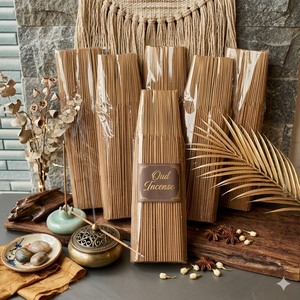 Bâtonnets d'encens Oud en bambou, parfum naturel aromatique, pour la maison, le spa et le yoga, utilisables toute l'année - Product Image 5
