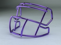 2024 universel Mini masque facial métal galvanoplastie Chrome masque facial pour mini casques de Football pour l'affichage