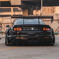 Nouveau kit carrosserie en fibre de verre pour Mustang 2015-2023, style Rbt Dawn amélioré, pare-chocs avant et arrière larges, capot et spoiler