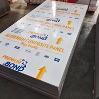 Panneau composite en acier prépeint de 4 mm 1220x2440 mm pour revêtement de plafond commercial
