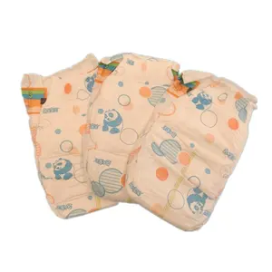 Best quality cotton grade b baby diaper nappies from factory cheap disposable cute diapers for baby in bale