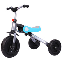 Vente en gros de tricycles légers pour bébés en acier, multifonctionnels, pliables, pour enfants de 2 à 6 ans