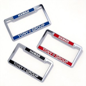 Cornici per <span class=keywords><strong>Targa</strong></span> Auto Cromate Antiruggine, Regalo Promozionale per Auto Universali, Vendita Diretta - Product Image 6